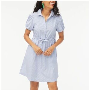 J Crew factory short dress, button front/collar